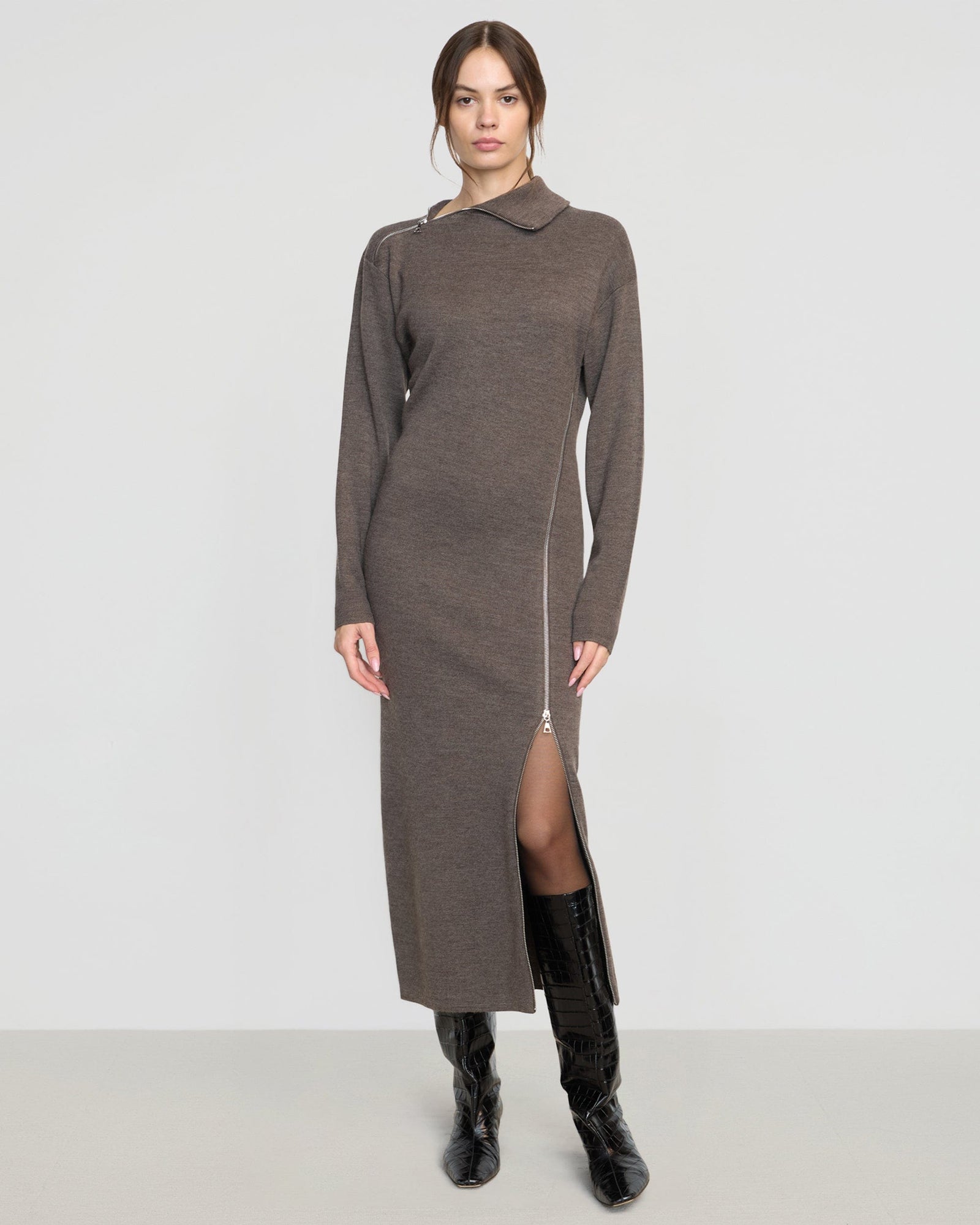Beate | Yara Zipper Sweater Dress in Size Small