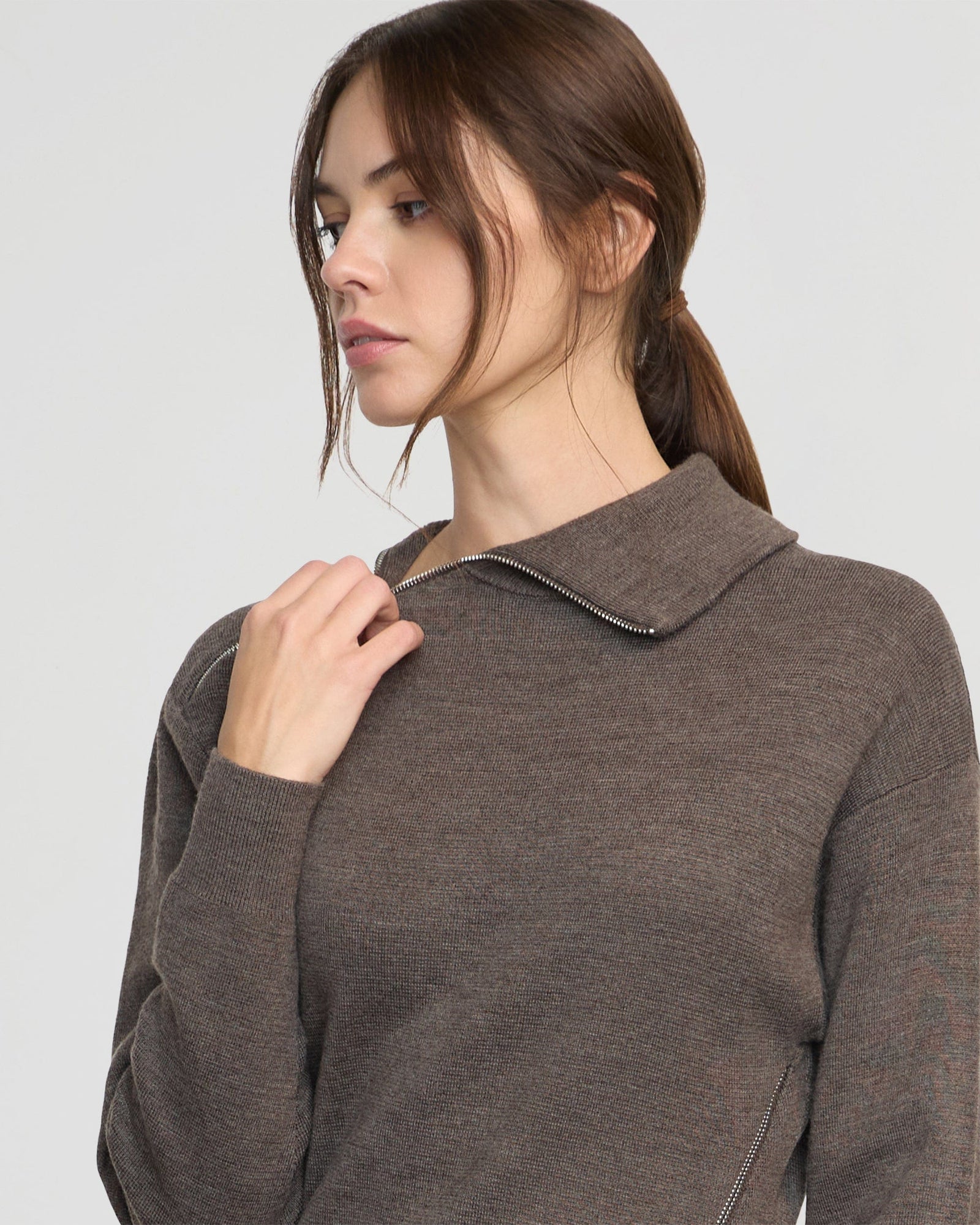 Beate | Yara Zipper Sweater Dress in Size Small