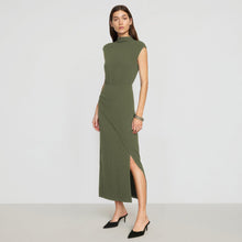 Renee | Yimei Mock-Neck Side-Slit Dress in Size Small