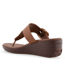 Izola Sandal Wedge | Tan Faux Calf