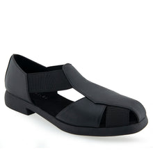 4Give Casual Fisherman | Black Faux Nappa/Elastic