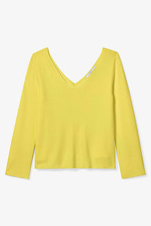 Packshot image of the Kara top in chartreuse | Exclude | Still